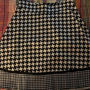 My Michelle Black and White Houndstooth Skirt